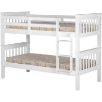 Seconique Neptune Bunk Bed in White - bed frame only
