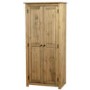 Solid Pine 2 Door Double Wardrobe - Panama - Seconique
