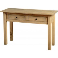 Seconique Panama Solid Pine 2 Drawer Console Table