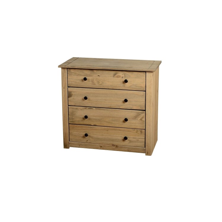 ONLY OPENED - Seconique Panama Solid Pine 4 Drawer Chest of Drawers