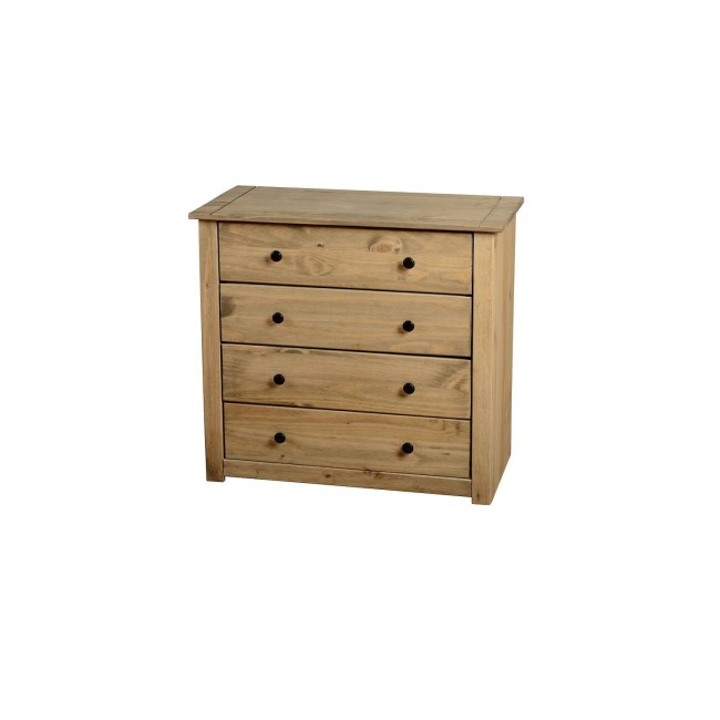 GRADE A1 - Seconique Panama Solid Pine 4 Drawer Chest of Drawers