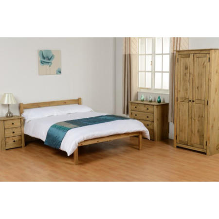 Solid Pine Rustic Chest of 4 Drawers - Panama - Seconique