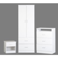 Seconique Polar Bedroom Set in White