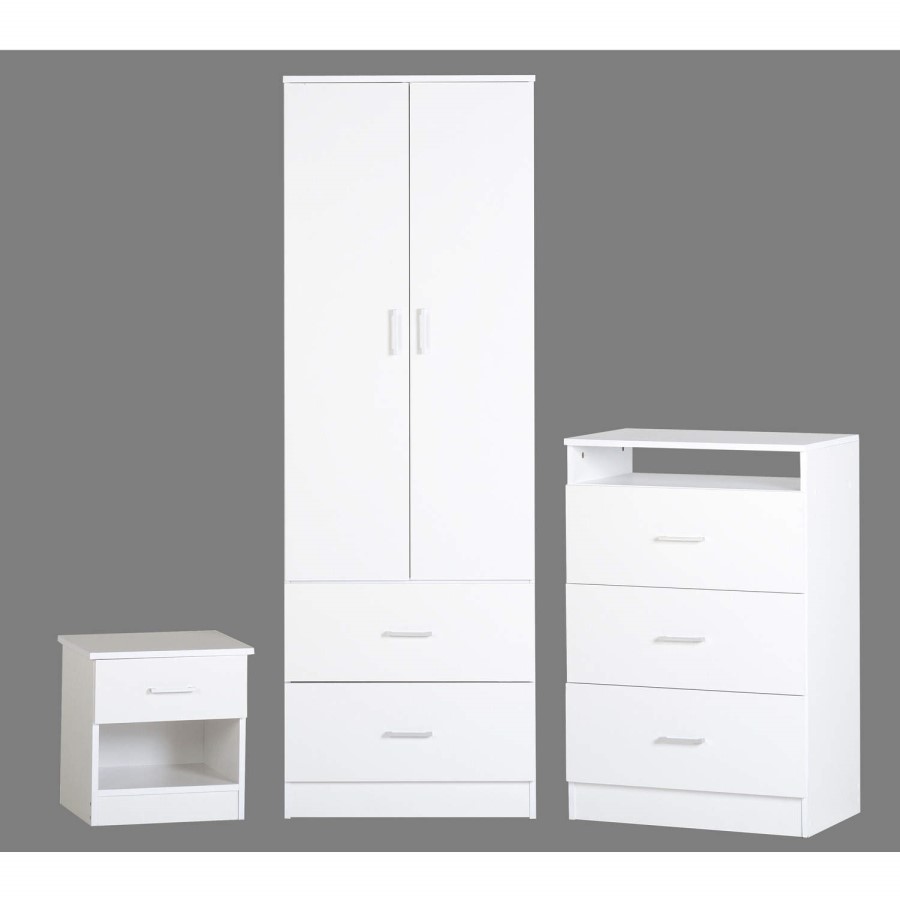 Seconique Polar Bedroom Set in White