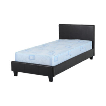 Seconique Prado Upholstered Single Storage Bed in Brown