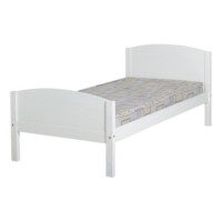 Seconique Rainbow Single Bed in White - bed frame only