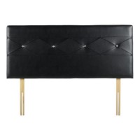 Seconique Tiffany Jewel Headboard in Black - single
