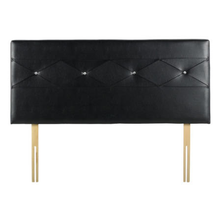Seconique Tiffany Jewel Headboard in Black - single