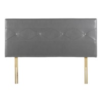 Tiffany Jewel Headboard in Grey - single