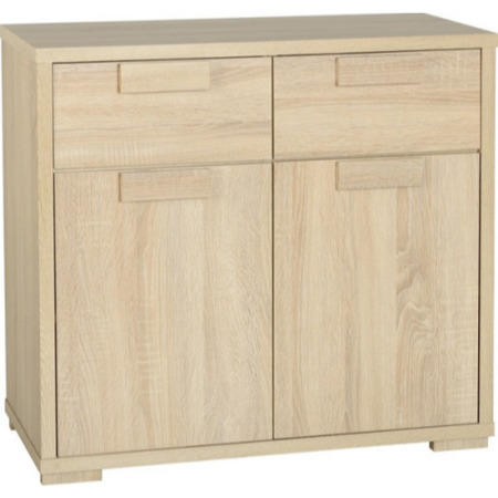 Seconique Cambourne Oak Sideboard with 2 Doors & 2 Drawers