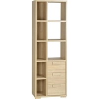 Seconique Cambourne 3 Drawer Display Unit in Oak