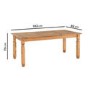 Solid Pine Dining Table - Seats 6 - Corona