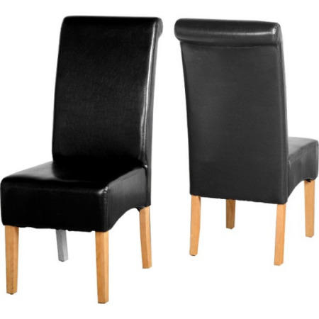 GRADE A2 - G10 Dining Chair in Black Pair