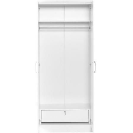 Jordan 2 Door Wardrobe in White -