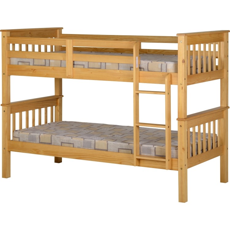 Pine Detachable Bunk Bed - Neptune - Seconique