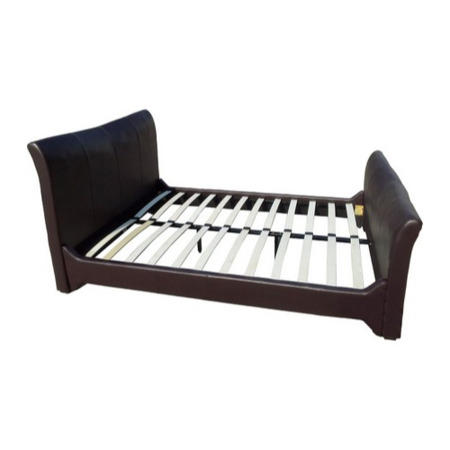 Seconique Valley Upholstered Double Bed Frame in Brown