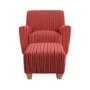 Origin Red Devonshire Armchair with Footstool in Red