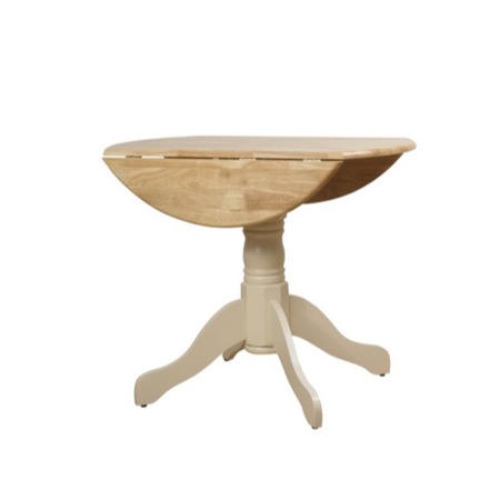 Origin Red Lingfield Drop Leaf Round Dining Set in Natural and Ivory