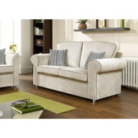 Lebus Bianca High Back 2 Seater Sofa in Cream