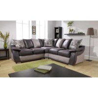 Lebus Campari Scatter Back Corner Sofa in Nutmeg and Brown