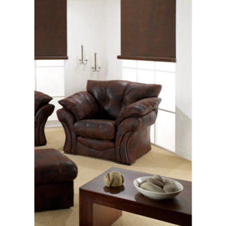 Lebus Florida High Back Armchair in Bison Brown