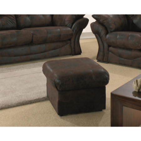 Lebus Florida Footstool in Bison Brown