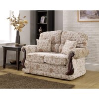 Lebus Gainsborough High Back 2 Seater Sofa in Cornerbrooke Beige