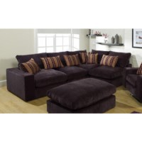 Lebus Loft Scatter Back Corner Sofa in Damson Bailey