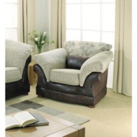 Lebus Maria High Back Armchair in Woodland and Beige