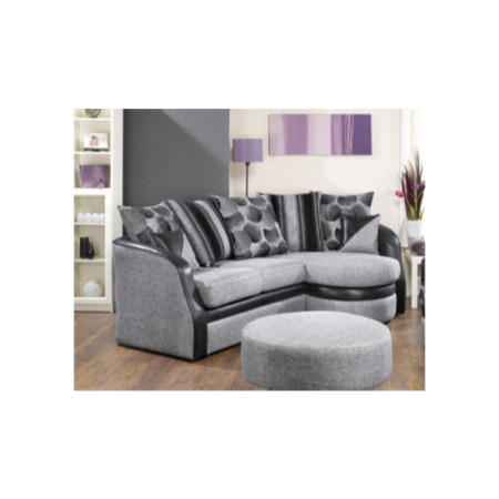 Lebus Moda Scatter Back Chaise Sofa in Wimbledon Grey