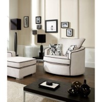 Lebus Natalia High Back Swivel Chair in Cream