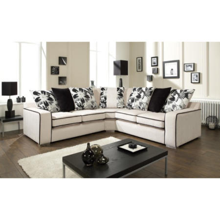 Lebus Natalia Scatter Back Corner Sofa in Cream