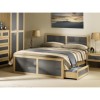 Julian Bowen Strada Bed Frame in Light Oak and Grey - kingsize
