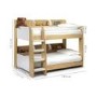 Julian Bowen Domino Bunk Beds In Maple And White