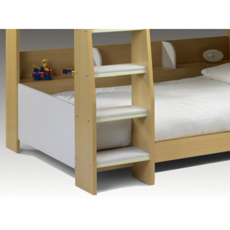 Julian Bowen Domino Bunk Beds In Maple And White