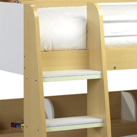 Julian Bowen Domino Bunk Beds In Maple And White