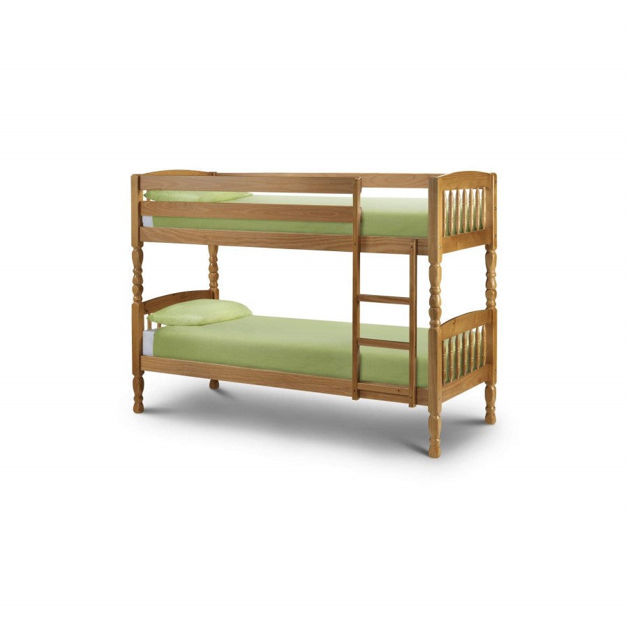 GRADE A3 - Julian Bowen Lincoln Solid Pine Bunk Bed - small single