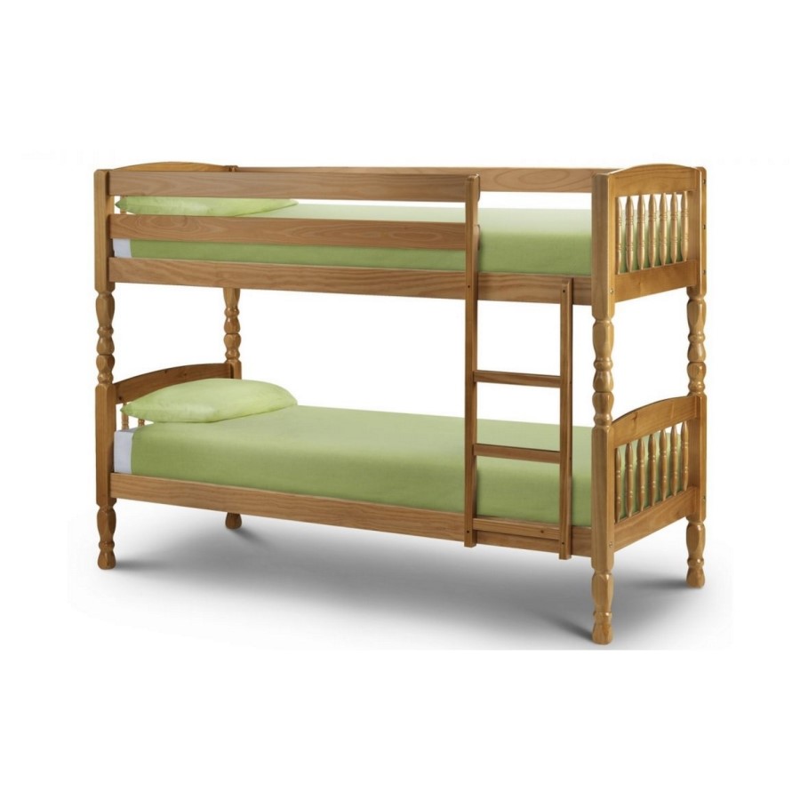 Julian Bowen Lincoln Solid Pine Bunk Bed - Small Single