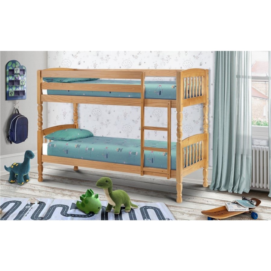 Julian Bowen Lincoln Solid Pine Bunk Bed - Small Single