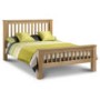 GRADE A2 - Julian Bowen Amsterdam Solid Oak Superking Bed 