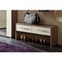 Germania Revue Shoe Bench in Dark Oak and Cream