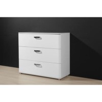 Germania Giro 3 Drawer Chest in White High Gloss