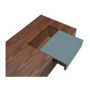 Cube Coffee Table in Walnut with Tinted Mirror Drawer