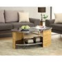 Jual Furnishings Curved Oak Coffee Table 