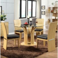 Jual Furnishings Curve Dining Set in Oak