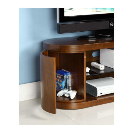 Jual Furnishings Curve Walnut TV Cabinet