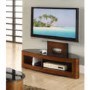 Jual Furnishings Curve Walnut & Glass Cantilever 