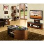 Jual Furnishings Curve Walnut & Glass Cantilever 