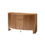 Jual Furnishings Curve Dining Set in Walnut with Sideboard
