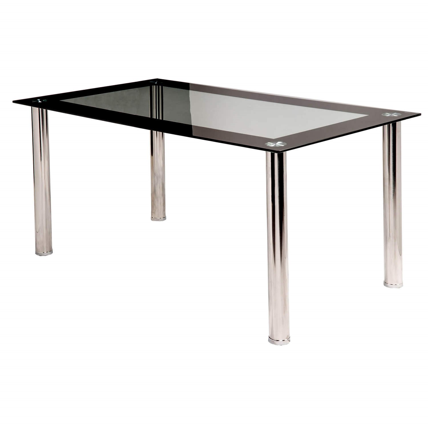 Julian Bowen Brescia Glass Dining Table Furniture123